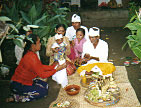 Baby Wayan's three-month ceremony